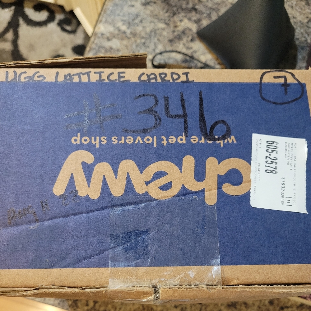 Ugg Lattice Tall Cardi Boot in Navy Blue. Size 7.  UGG S/N 3066.  # 346 - Picture 14 of 14